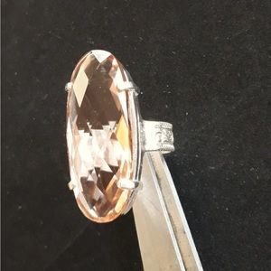 Genuine Morganite Ring, sizes 8.5 $45 (NWOT)